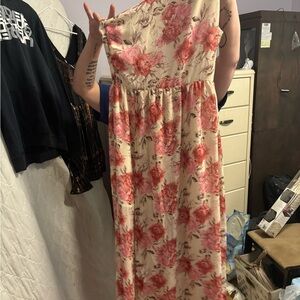 very flowery dress loved wore to a wedding once